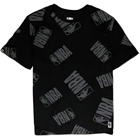 NBA Boy's Black Mad Sketch Short Sleeves Basketball T-Shirt Size XL - Picture 1 of 5